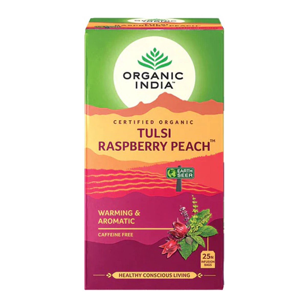 Organic India Tulsi Raspberry Peach Tea _1