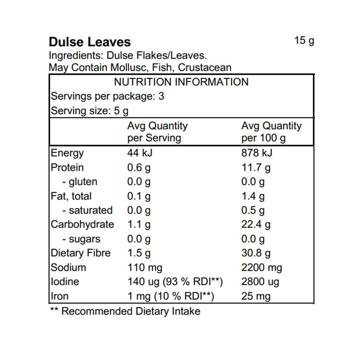 Pacific Harvest Atlantic Dulse Leaves _3