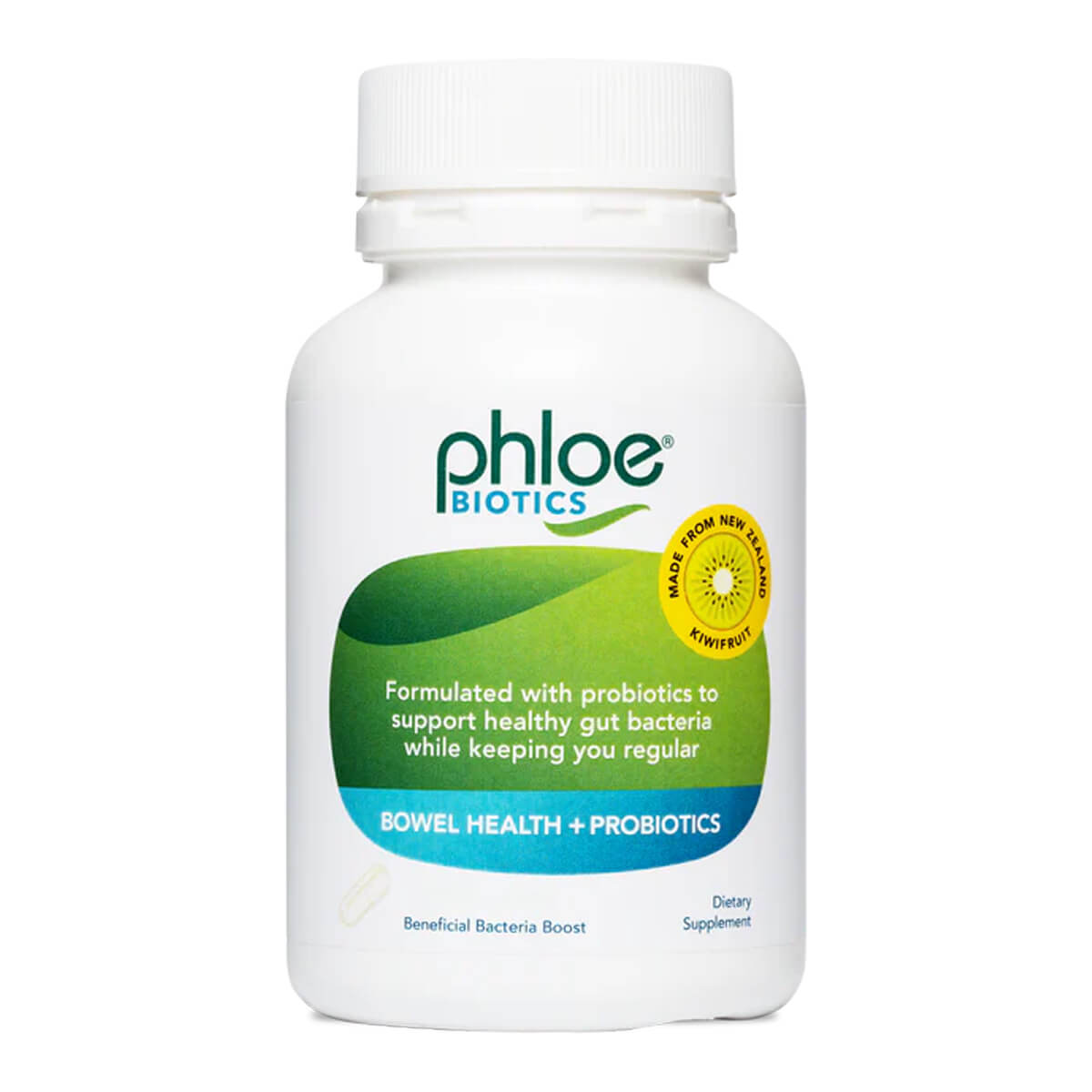 Phloe Biotics supplement bottle on a white background