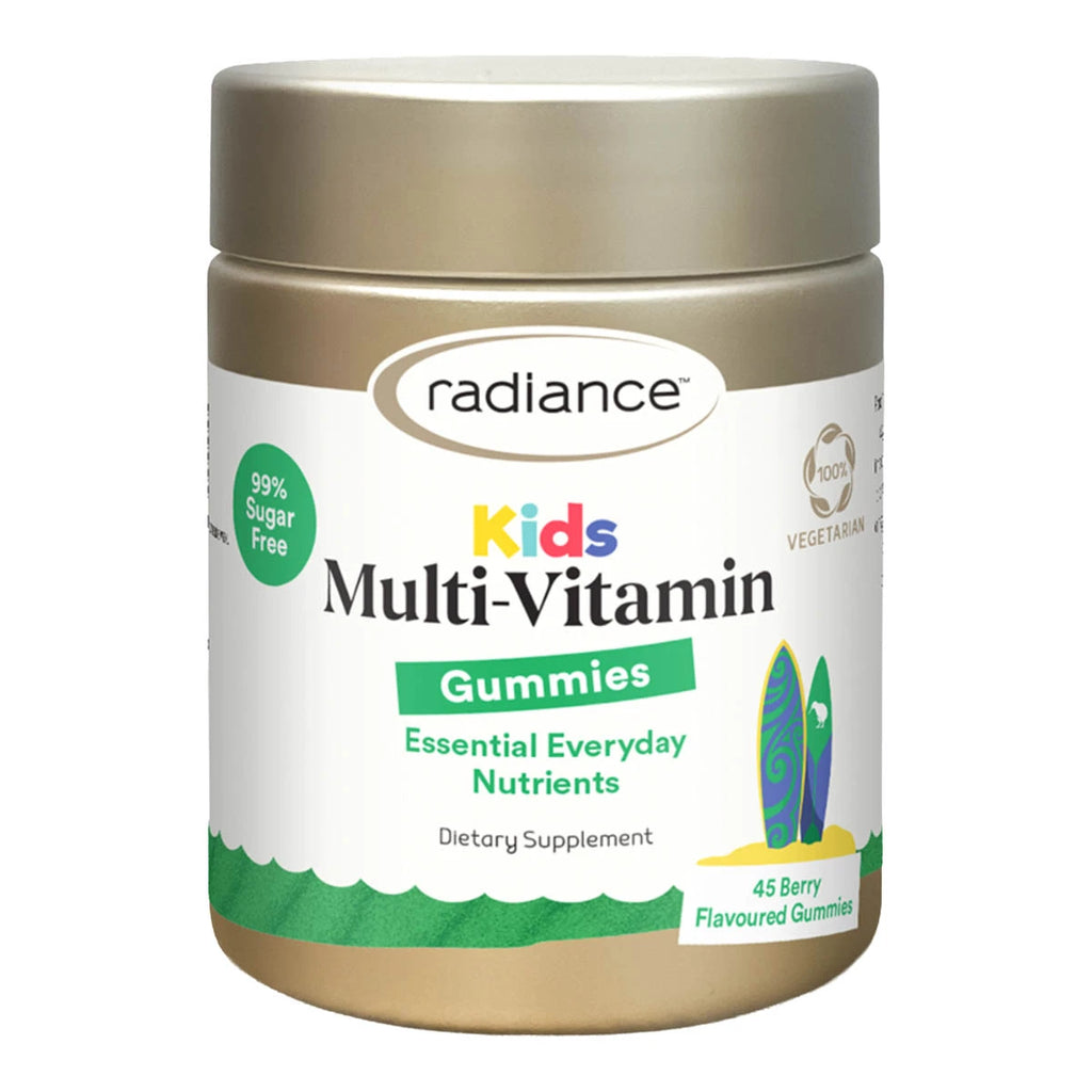 Radiance Kids Multi-Vitamin Gummies container on a white background