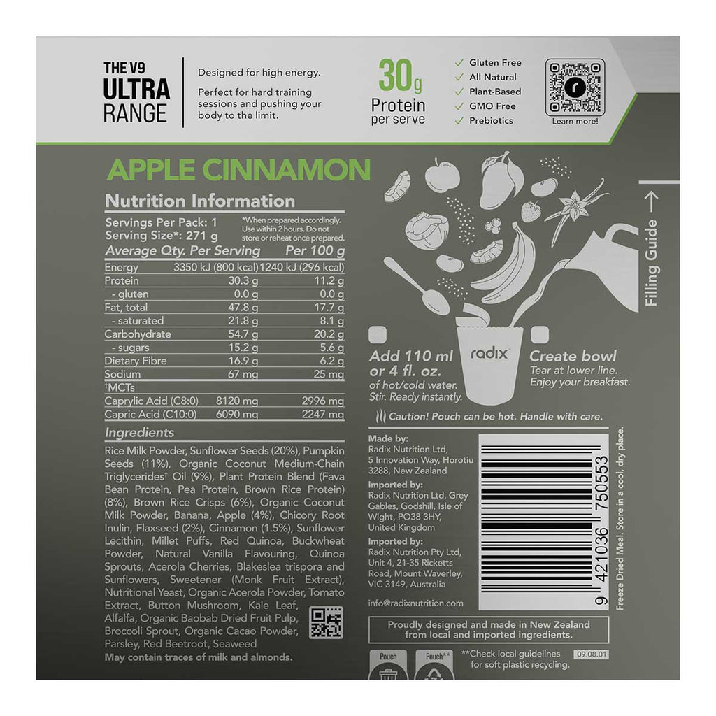 Radix Nutrition Apple Cinnamon Breakfast Ultra Range 800cal _2