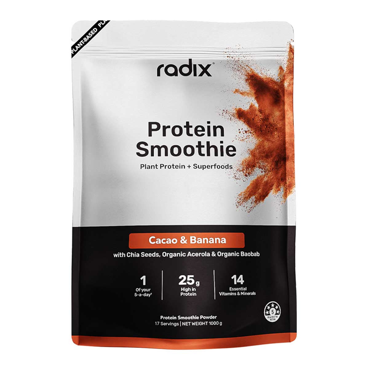 Radix Nutrition Plant Based Protein Smoothie - Cacao & Banana _3