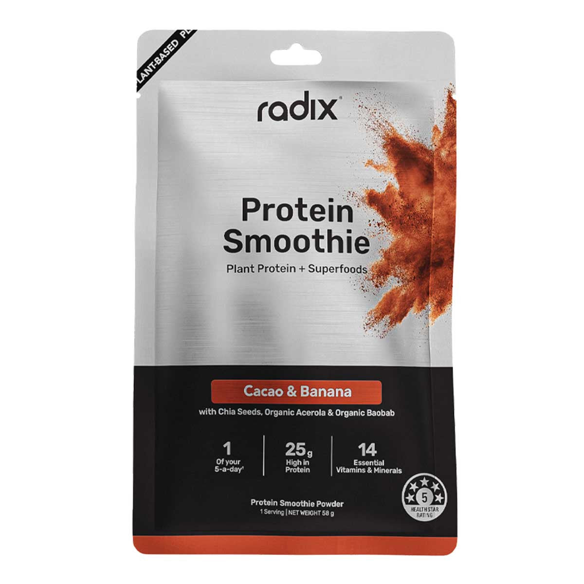 Radix Nutrition Plant Based Protein Smoothie - Cacao & Banana _1
