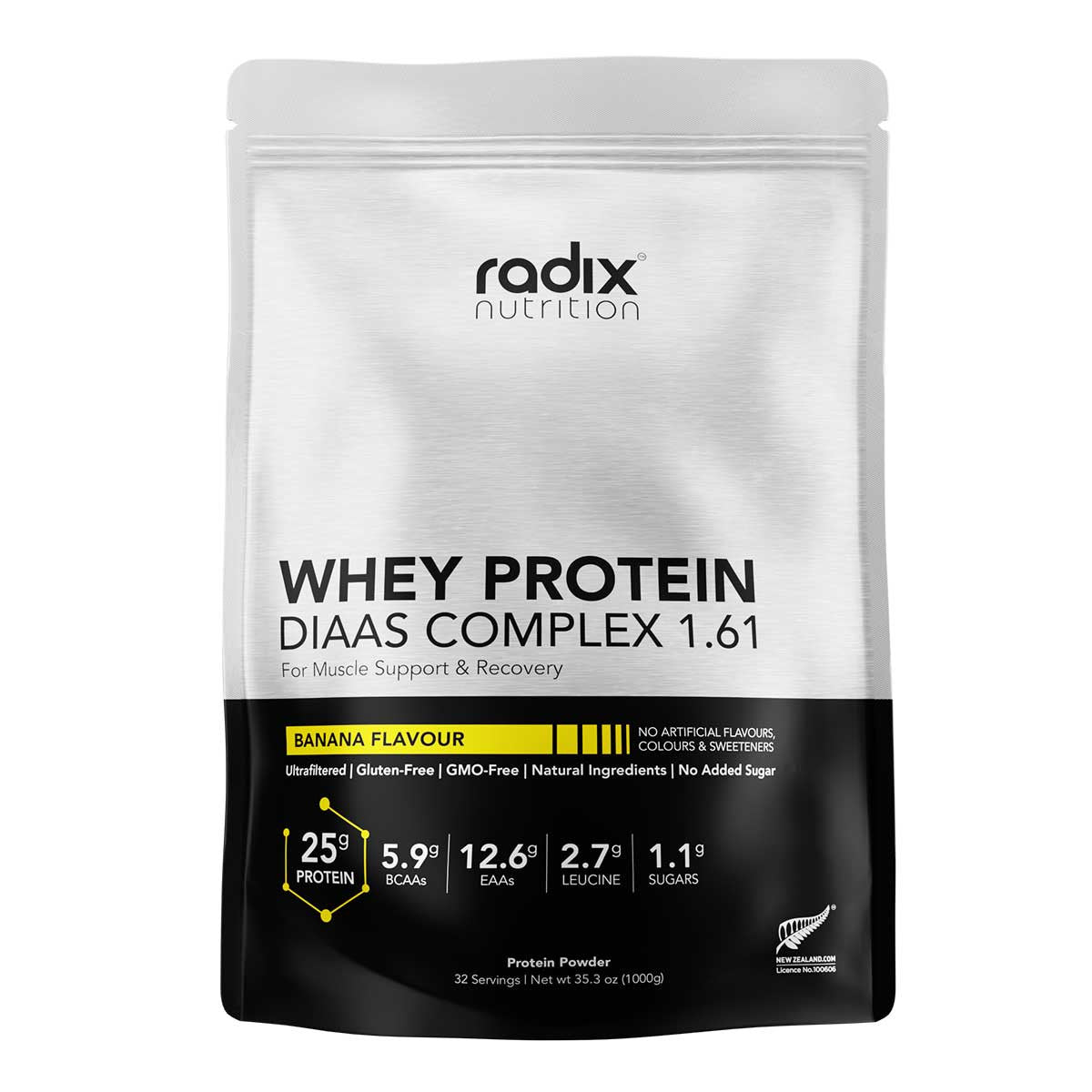 Radix Nutrition Whey Protein DIAAS Complex 1.61 Powder - Banana _1