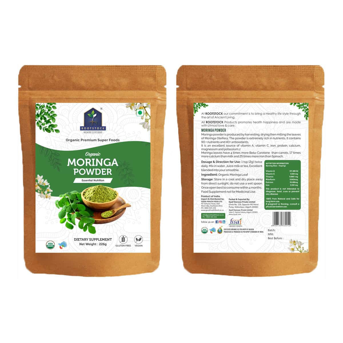 Rootstock Moringa Powder - Organic _2