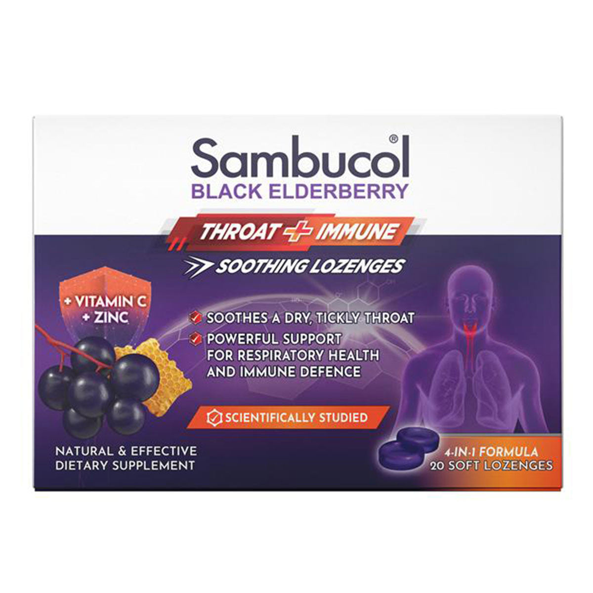 Sambucol Black Elderberry Throat Lozenges _1