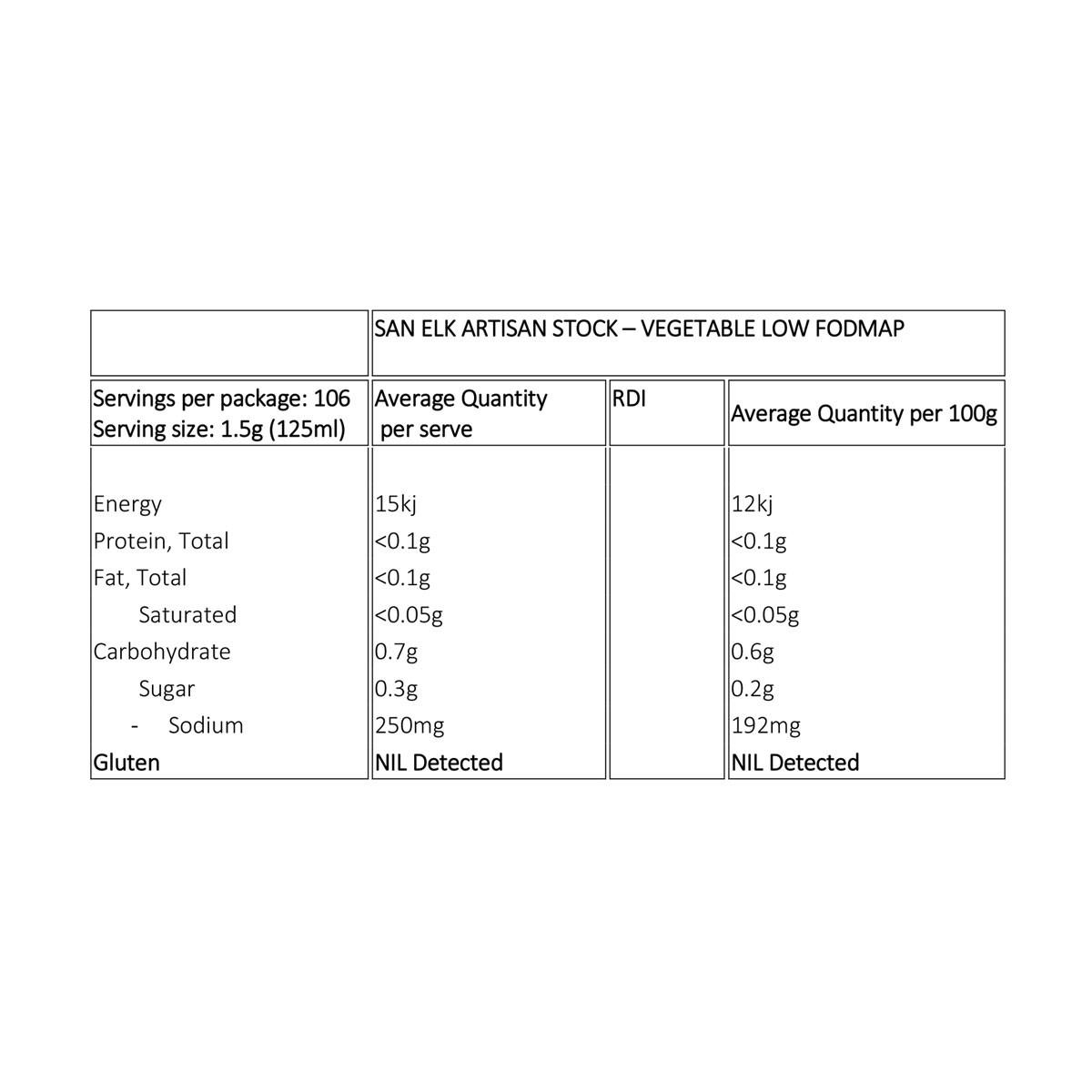San Elk Artisan Stock Vege Low FODMAP_2