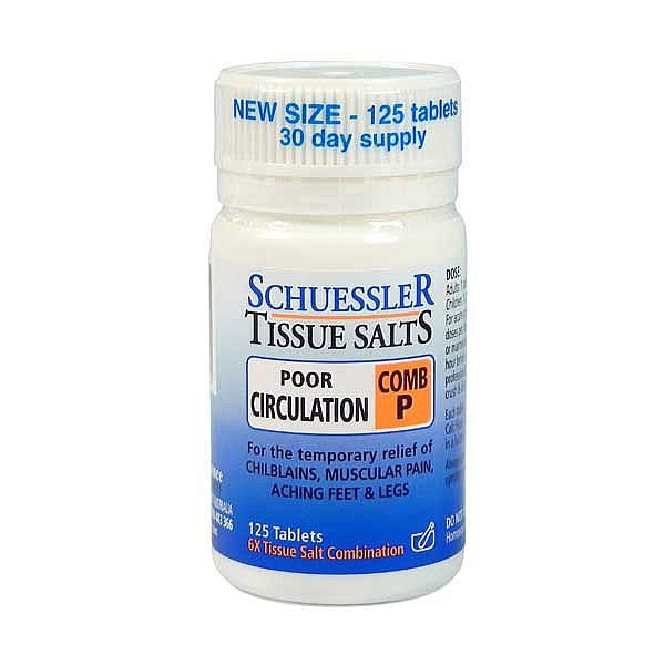 Schuessler Tissue Salts Combination P - Poor Circulation_1