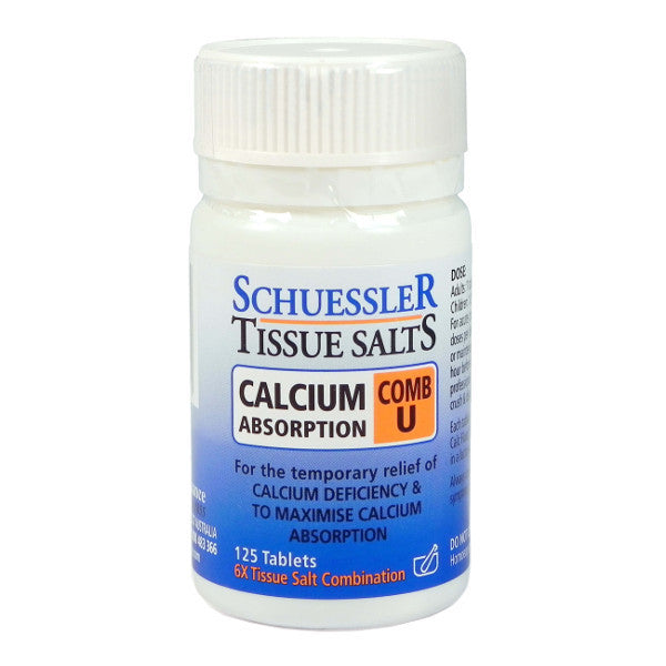 Schuessler Tissue Salts Combination U - Calcium Absorption_1