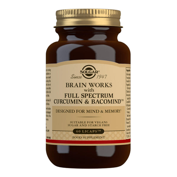 Brain Works with Full Spectrum Curcumin & BacoMind Licaps