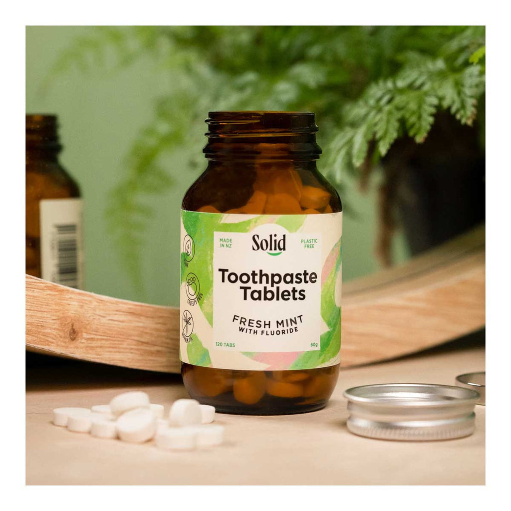 Solid Toothpaste Tablets - Fresh Mint with Fluoride _3