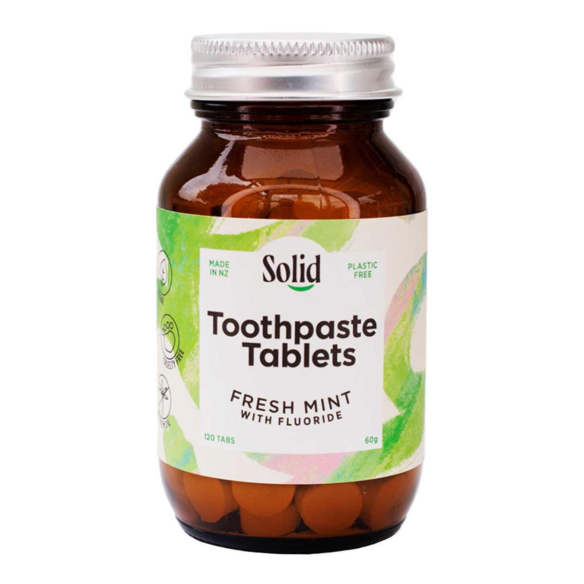 Solid Toothpaste Tablets - Fresh Mint with Fluoride _2