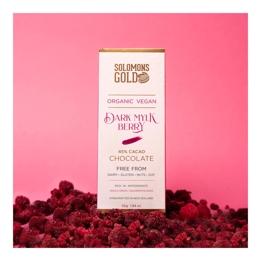 Solomons Gold Dark Mylk Berry 45% Cacao Chocolate _3
