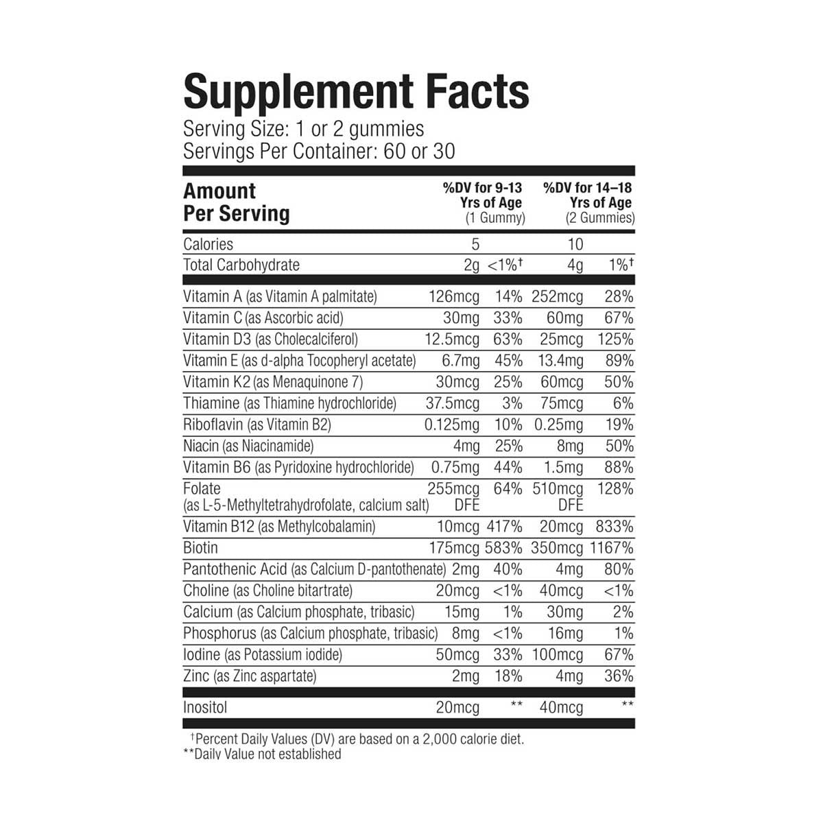 SUKU Vitamins Teen Girl Total Multi _4