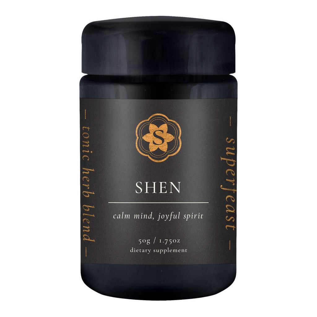 SuperFeast Shen black container with gold logo 50g
