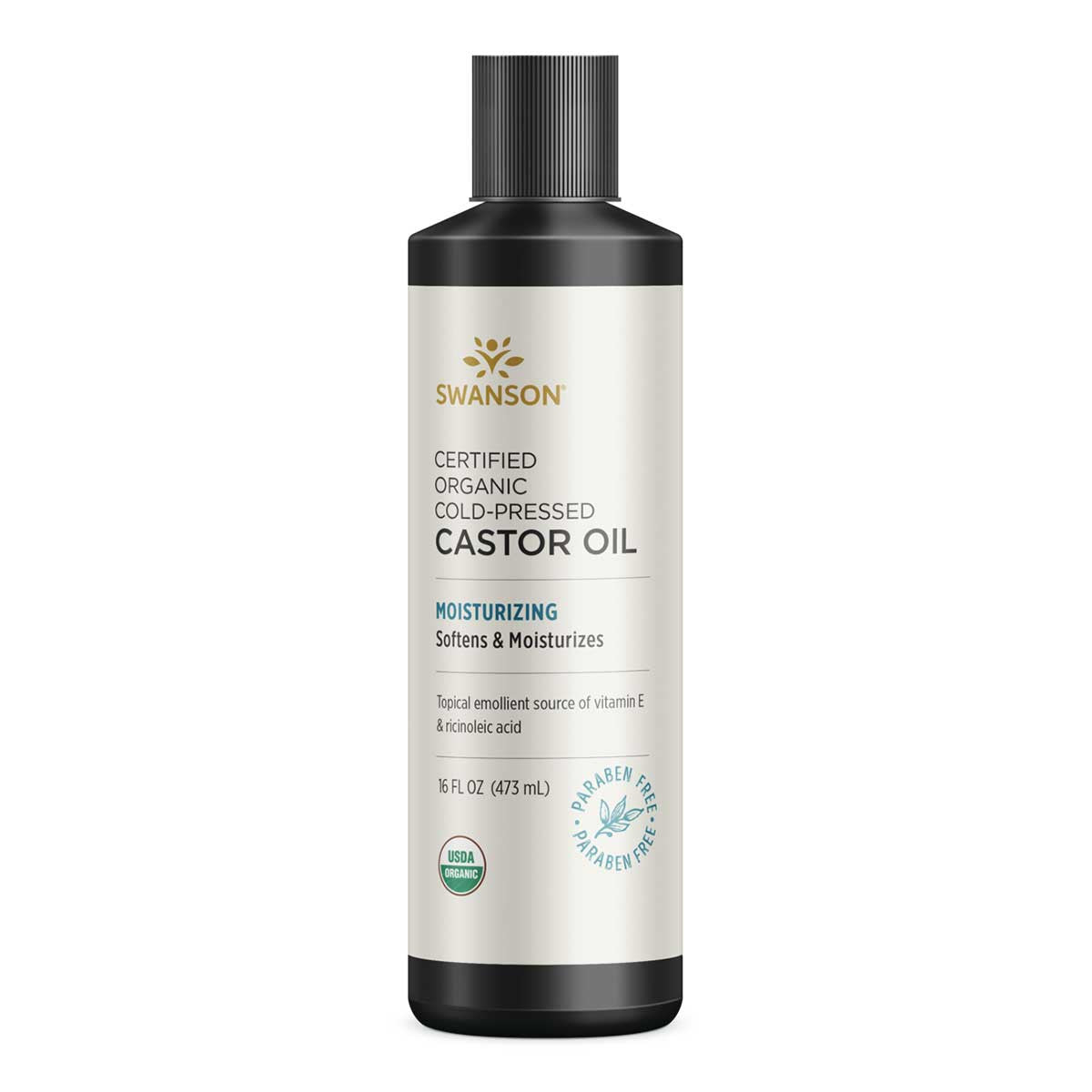 Swanson Certified Organic Cold-Pressed Castor Oil _1