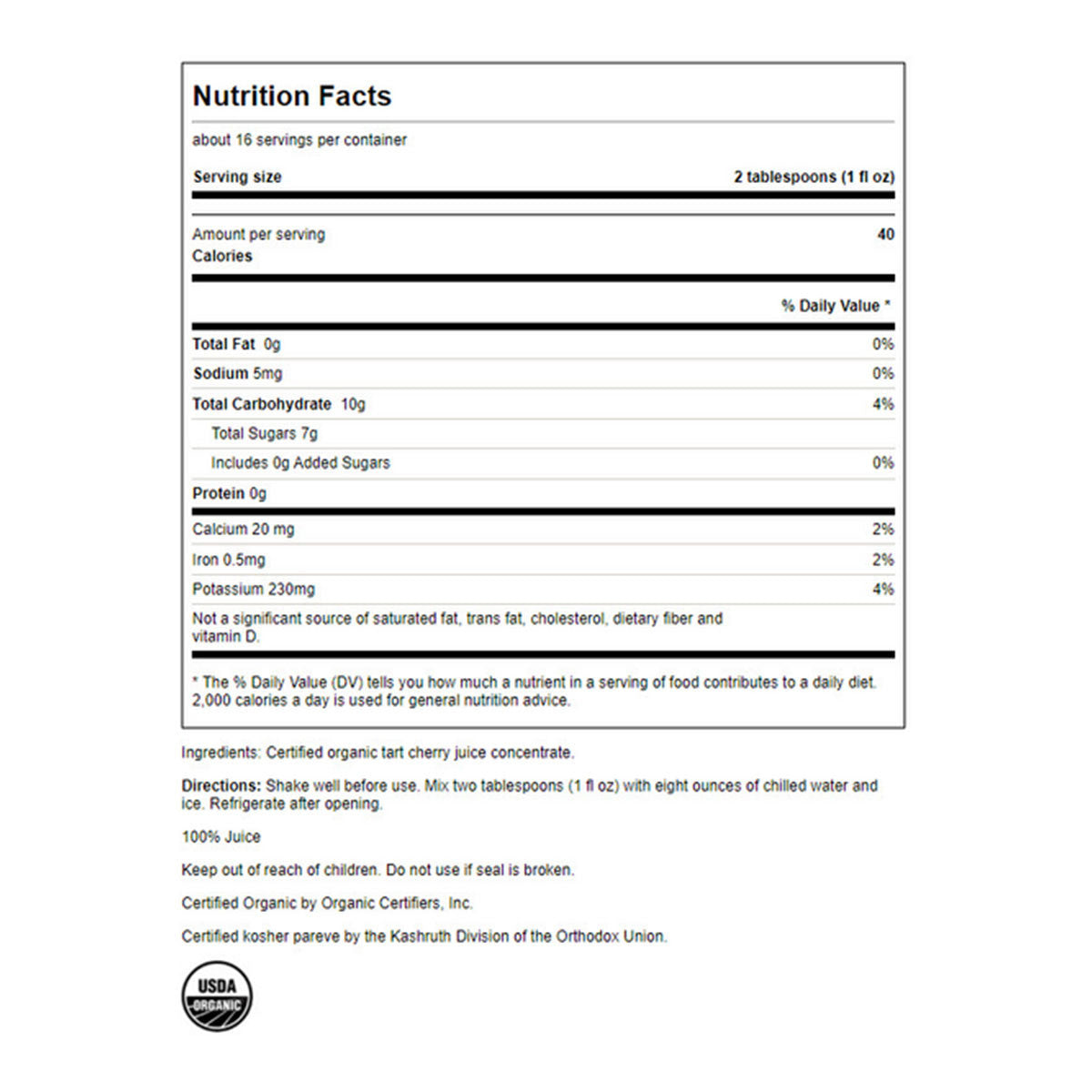 Swanson Certified Organic Tart Cherry Juice _3