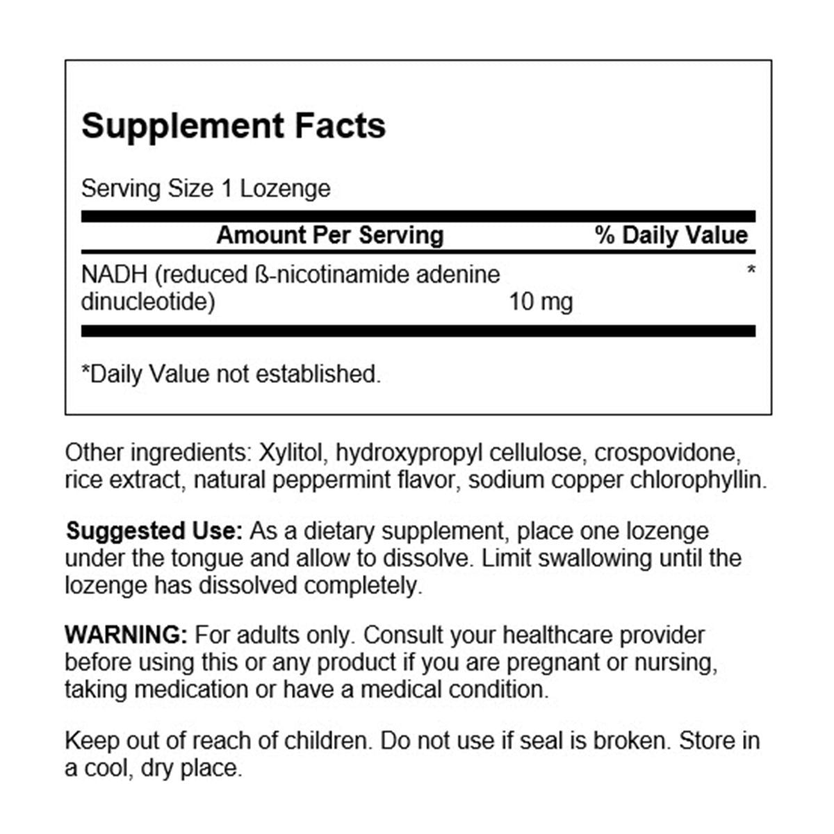 Swanson NADH - Fast-Acting Peppermint Lozenges _2