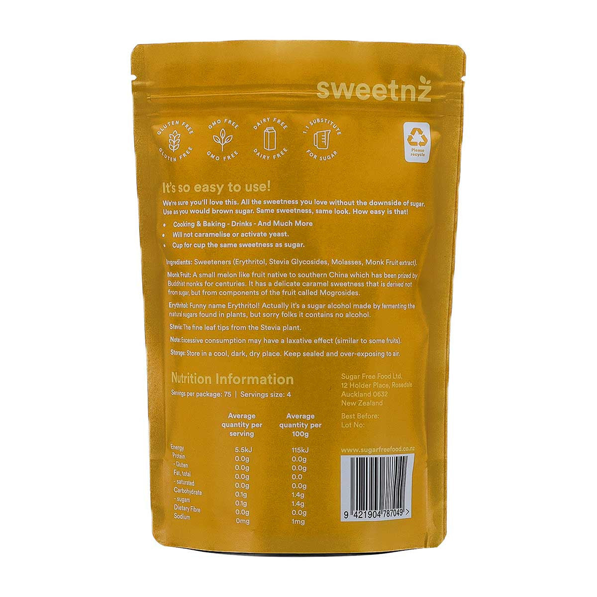 SweetNZ Golden Brown Sweetener _2