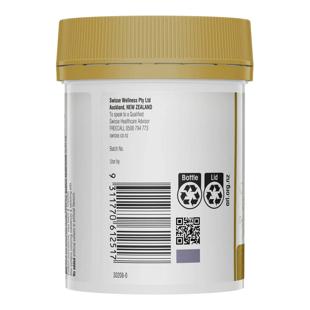 Back label of a container with text, barcodes, and recycling symbols on a white background