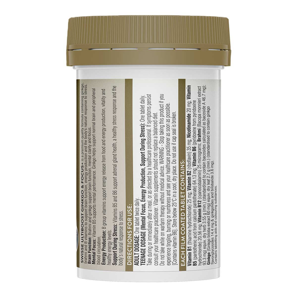 Swisse Ginkgo & Focus+ With Brahmi & B Vitamins _2