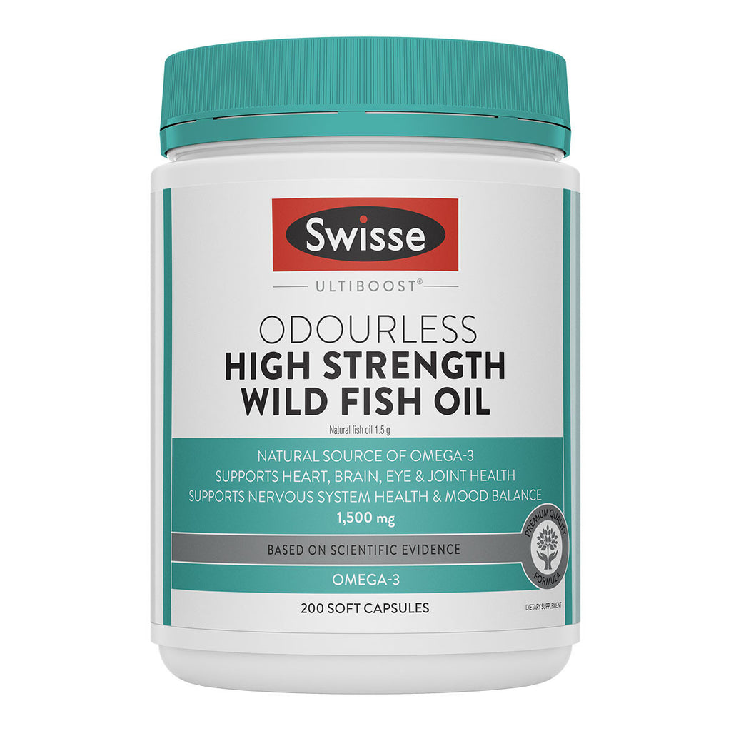 Swisse Ultiboost Odourless High Strength Wild Fish Oil _1