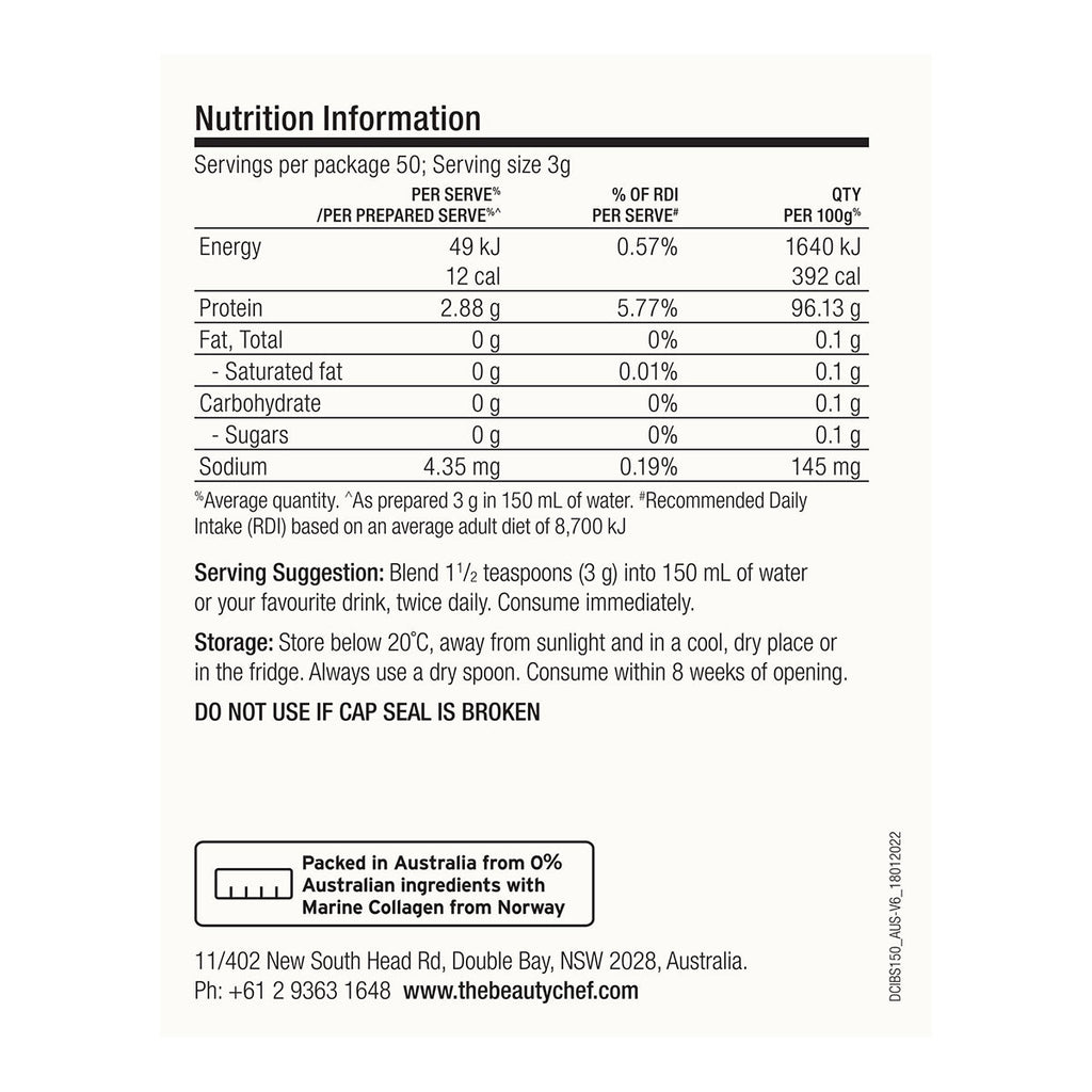 The Beauty Chef DEEP COLLAGEN Inner Beauty Support - Unflavoured _4