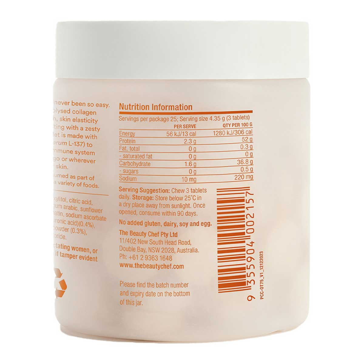 The Beauty Chef Plumpers Collagen Chewables - Orange & Turmeric _2