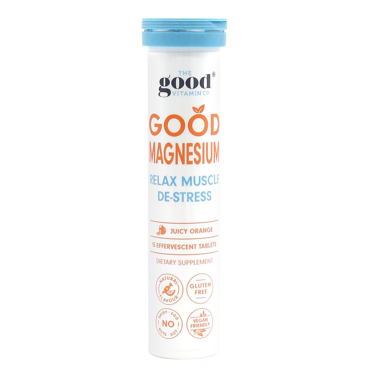 The Good Vitamin Co Ltd Good Magnesium Relax Muscle De-Stress Effervescent Tablets_1