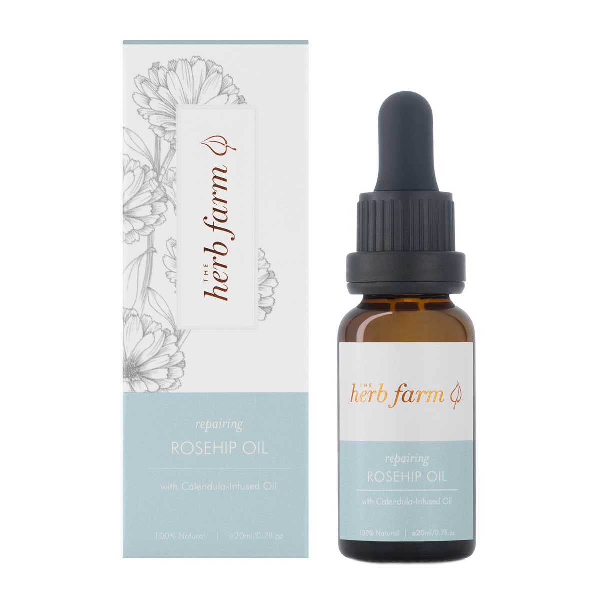 The Herb Farm Repairing Rosehip Oil with Calendula Infused Oil _1