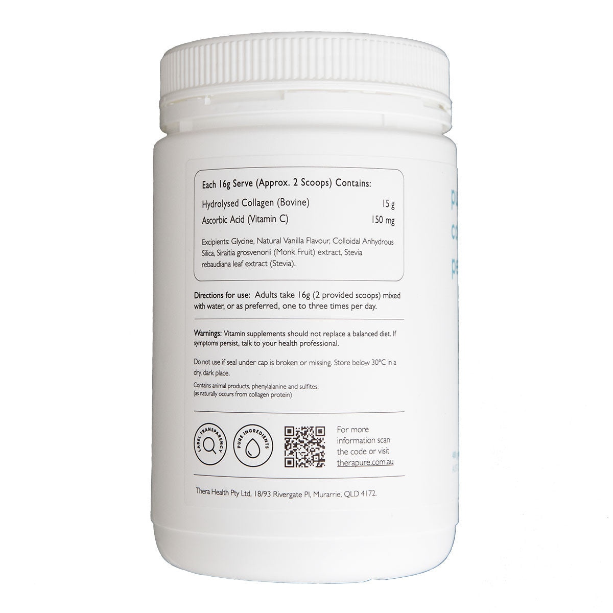 Therapure Pure Collagen Peptides + C _2