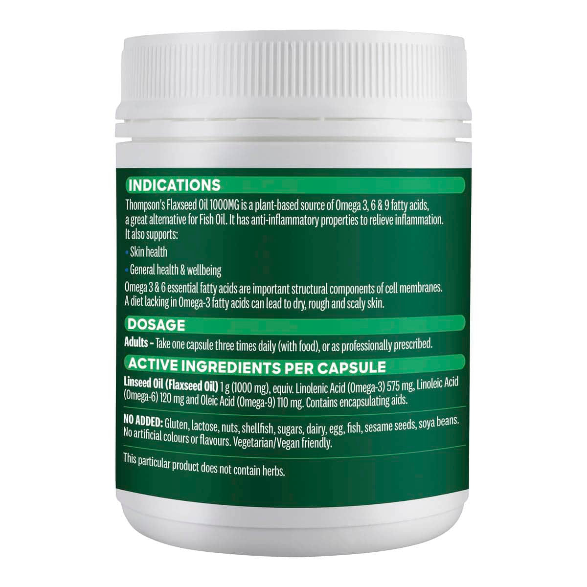 Thompson's Flaxseed Oil 1000mg _3