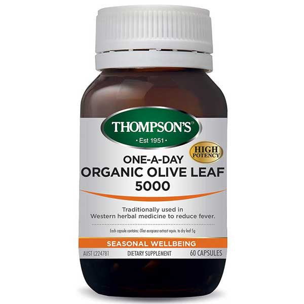 Thompsons Organic Olive Leaf 5000 One-A-Day_1