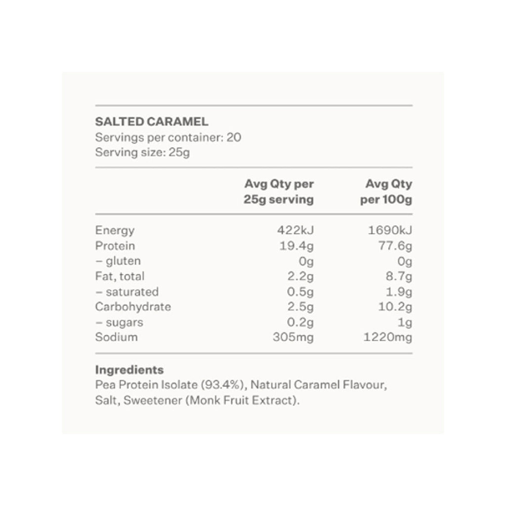 Two Islands Pea Protein Powder - Salted Caramel_2