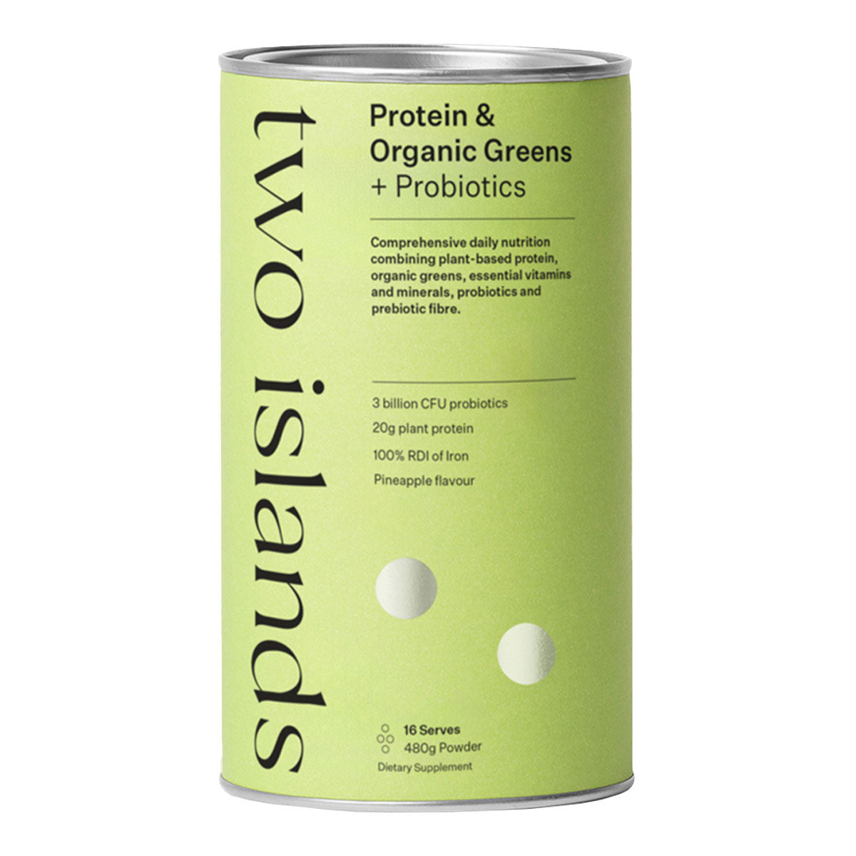 Two Islands Protein & Organic Greens + Probiotics _1
