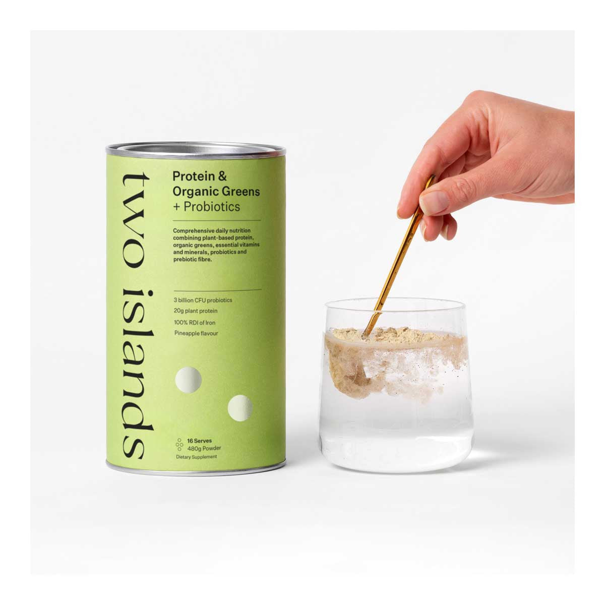 Two Islands Protein & Organic Greens + Probiotics _2