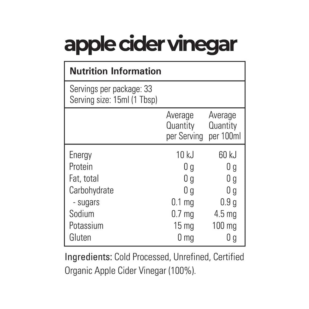 Waihi Bush Organic Apple Cider Vinegar - Glass Bottle _2
