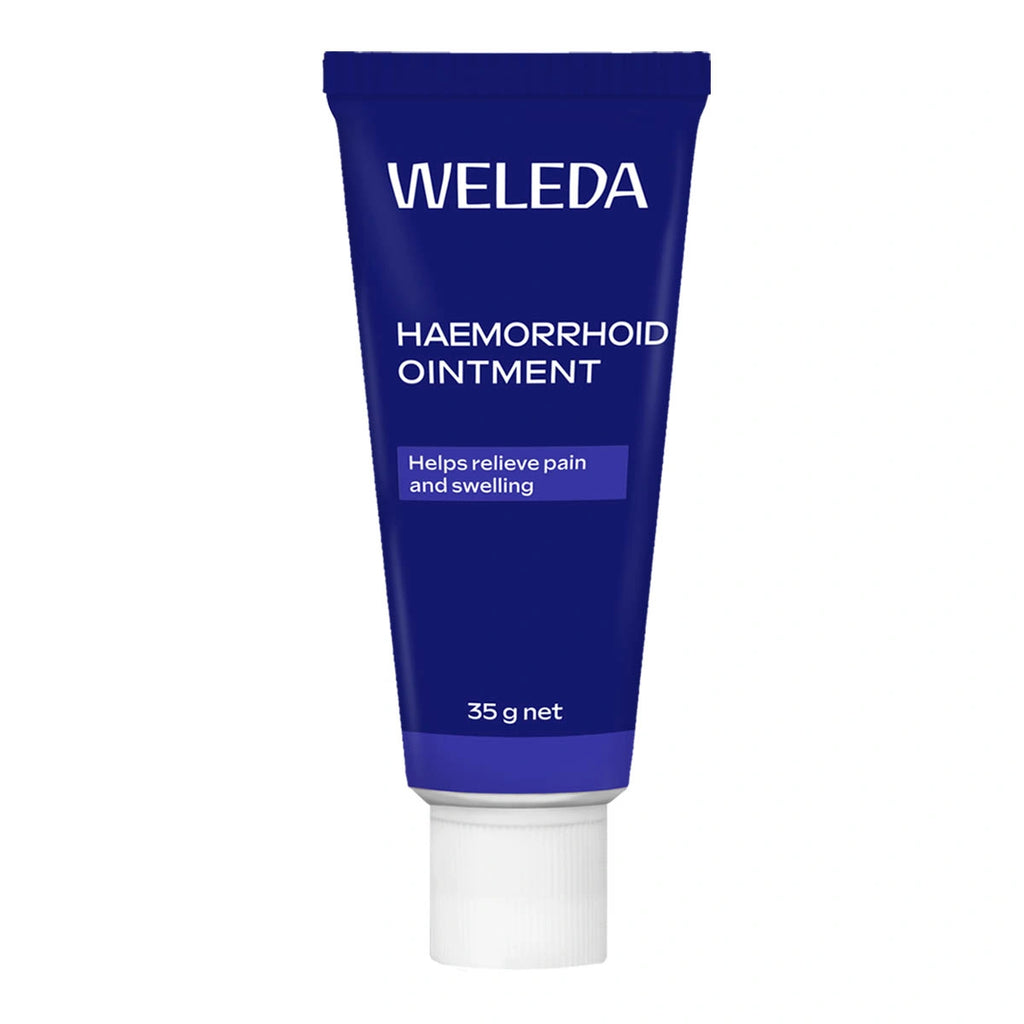 Weleda Heamorrhoid Ointment in a 35g blue tube.