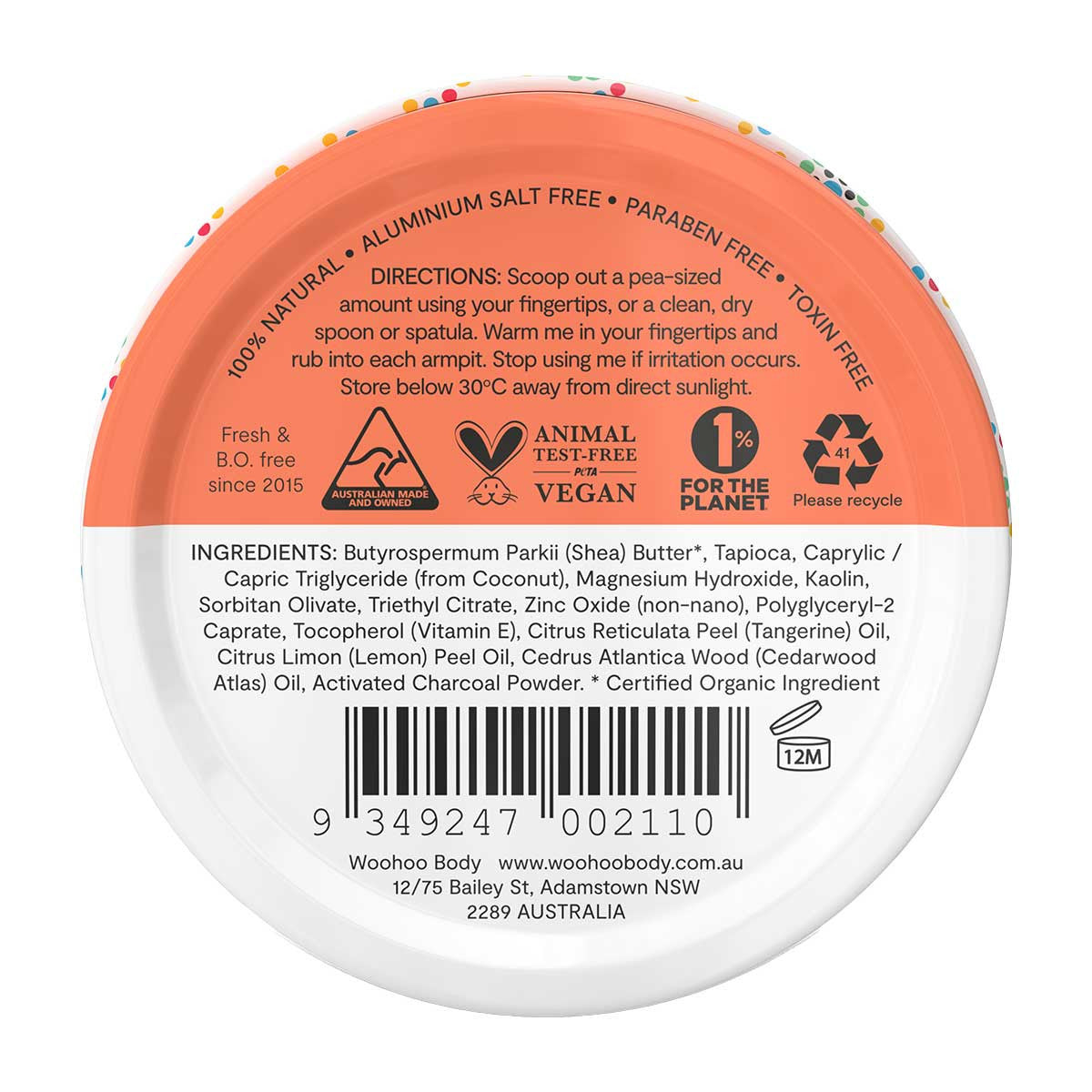 Woohoo! All Natural Deodorant Paste - Tango _2