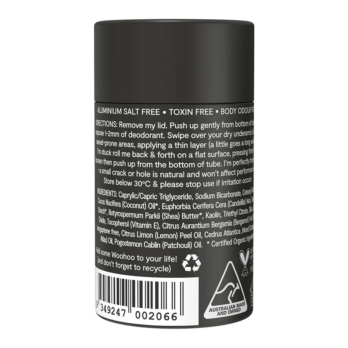 Woohoo Natural Deodorant and Anti-Chafe Stick - Tux_2