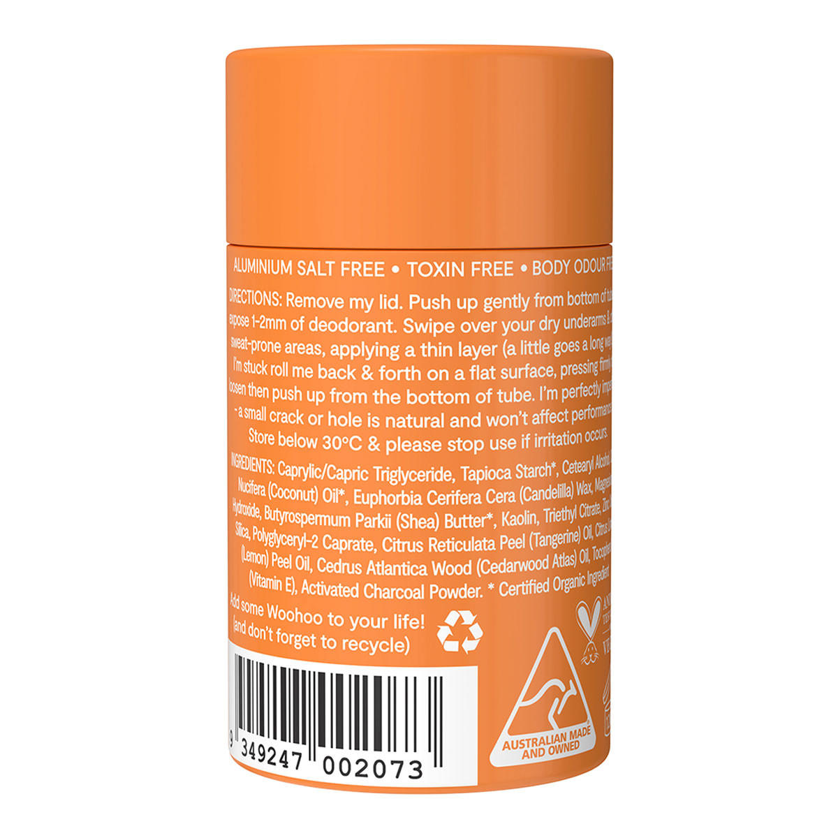 Woohoo Natural Deodorant Stick and Anti Chafe - Tango_2