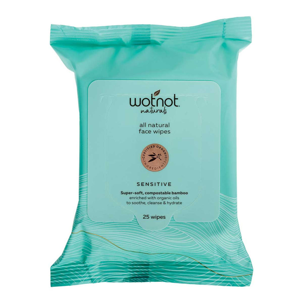 Wotnot Biodegradable Sensitive Facial Wipes _1